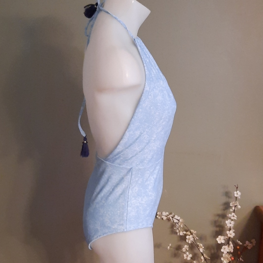 Aerie Sky Blue Women's One Piece Swimsuit - Picture 6 of 11